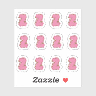 Coffee Letter Z: Monogram Initial Sheet