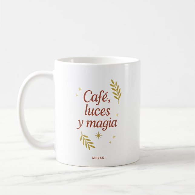 Coffee, Lights and Magic ✨ | Christmas Coffee Mug  (Left)