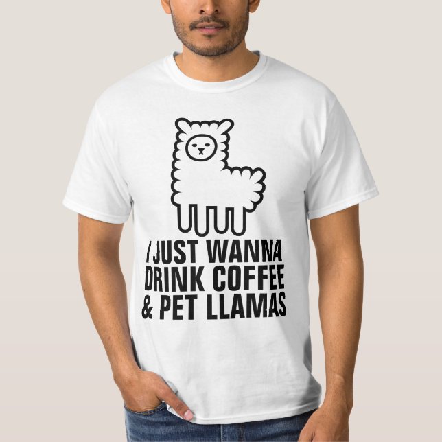 COFFEE & LLAMA T-Shirts (Front)