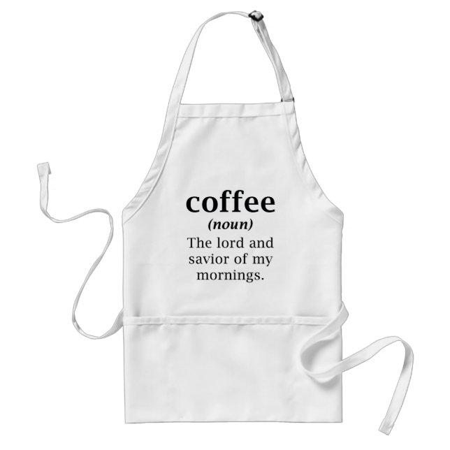 Coffee Lord And Saviour Standard Apron (Front)