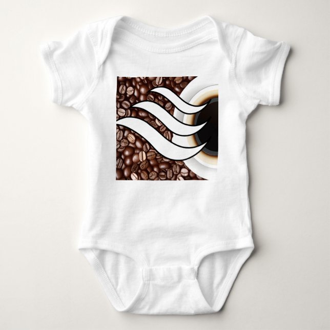 Coffee Love Baby Bodysuit (Front)
