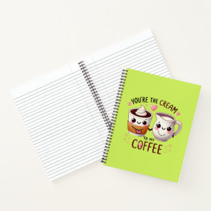 Coffee+Love+Cream+Notebook+Journalling+Gift Notebook