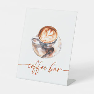 Coffee Love Is Brewing Coffee Bar Pedestal Sign