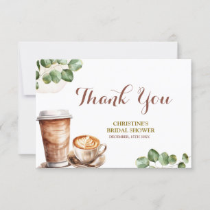 Coffee Love is Brewing Thank You Card
