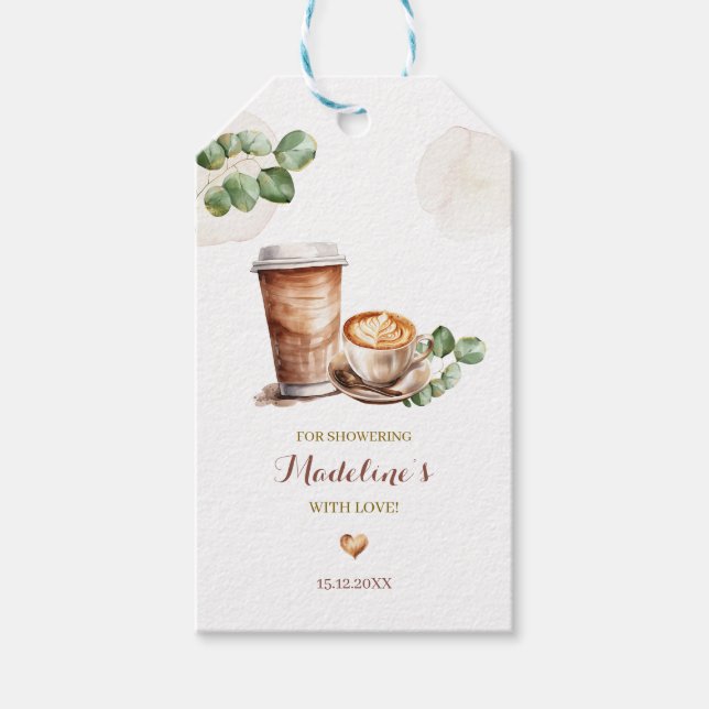 Coffee Love is Brewing Thank you Tag (Front)