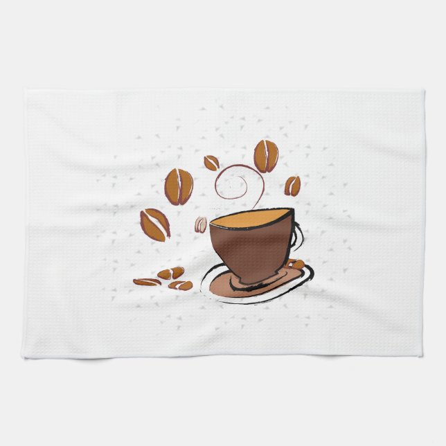 Coffee Love Tea Towel (Horizontal)