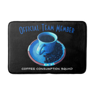 Coffee Love Typography   Coffee Consumption Squad Bath Mat