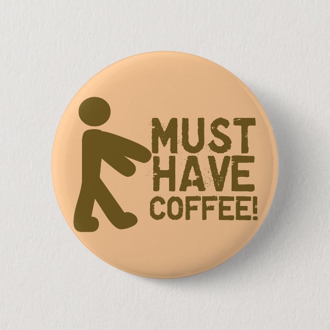 Coffee Lover 6 Cm Round Badge (Front)