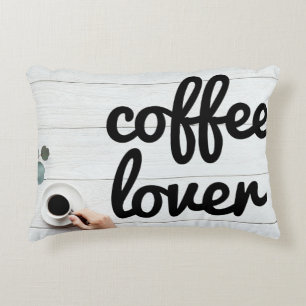Coffee Lover Accent Pillow