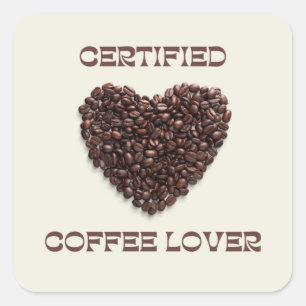 Coffee Lover And Coffee Lifeline Square Sticker