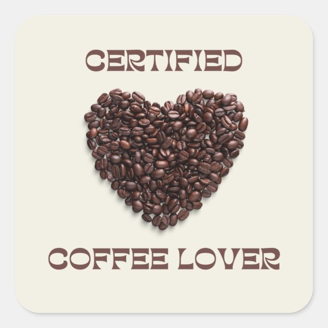 Coffee Lover And Coffee Lifeline   Square Sticker (Front)