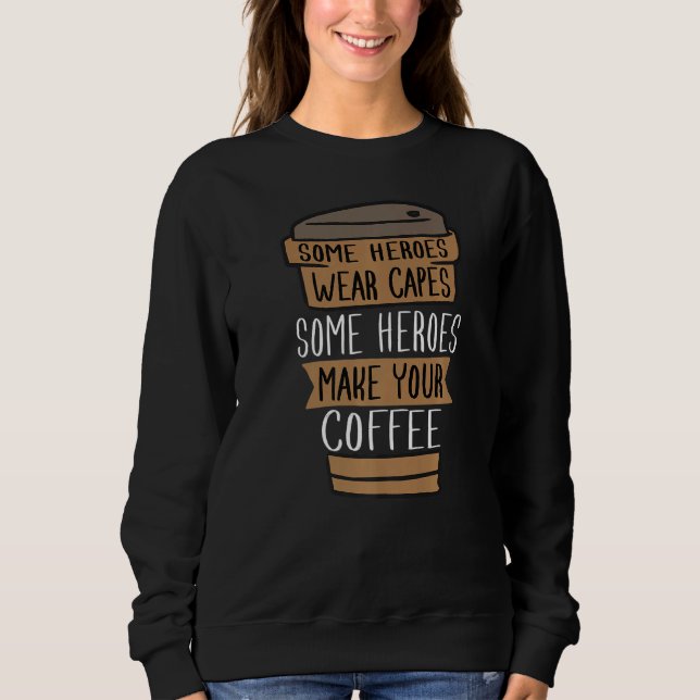 Coffee Lover Barista Premium Sweatshirt (Front)