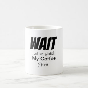 COFFEE LOVER Black & White Trendy Mug