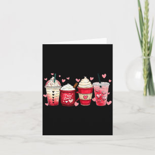 Coffee Lover C Latte Iced Cream Valentines Day Wom Card
