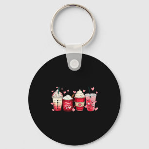 Coffee Lover C Latte Iced Cream Valentines Day Wom Key Ring