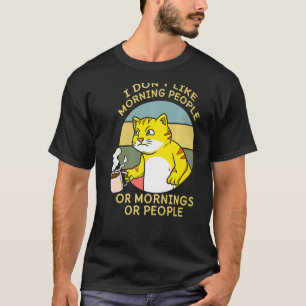Coffee Lover Cat Whisperer Caffeinated Coffeeholic T-Shirt