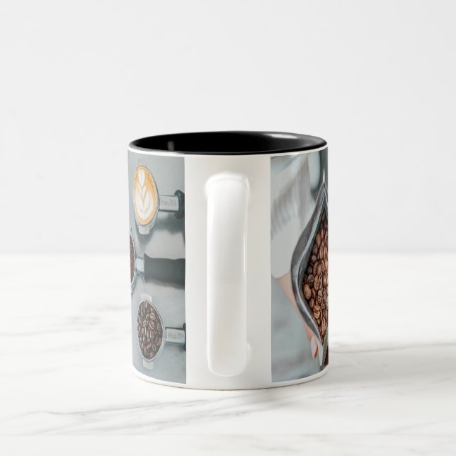 Coffee Lover Ceramic Mug | Luxury Coffee Beans & L (Handle)
