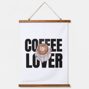 Coffee Lover – Coffee Addict Morning Caffeine Desi Hanging Tapestry