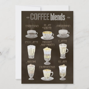 Coffee Lover Coffee Blends All Invitation