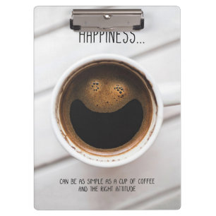 Coffee Lover Coffee Is Happiness Clipboard