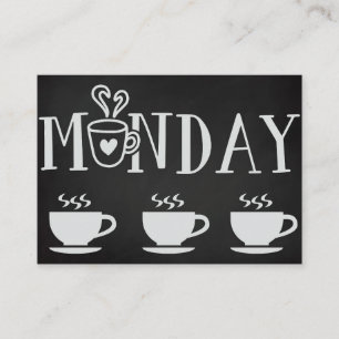Coffee Lover Coffee Monday Mugs Business Card