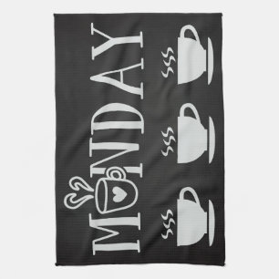 Coffee Lover Coffee Monday Mugs Tea Towel