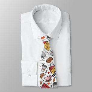 Coffee Lover Coffee Shop or Café   Tie