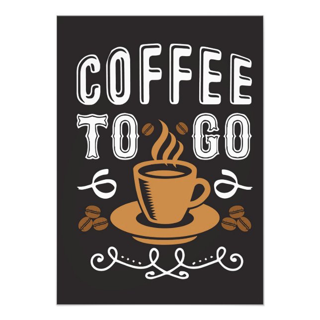 Coffee Lover Coffee To Go Photo Print (Front)