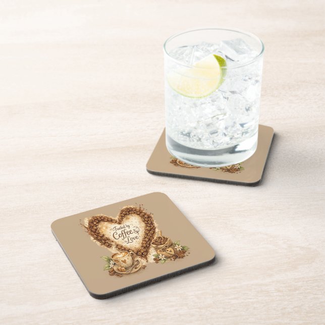 Coffee lover Cosy Vintage  Coaster (Right Side)