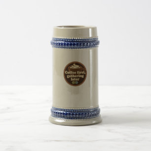 Coffee Lover Daily Ritual Sticker Beer Stein