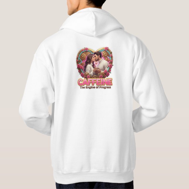 Coffee Lover Daily Ritual Sticker Hoodie (Back)