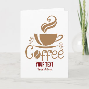 Coffee Lover Design – Minimal Coffee Cup Graphic Card