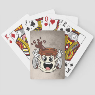 Coffee Lover Funny Coffee Cup Playing Cards