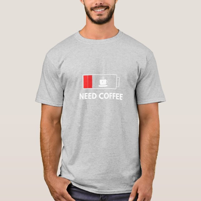 Coffee Lover Funny Graphic T-Shirt (Front)