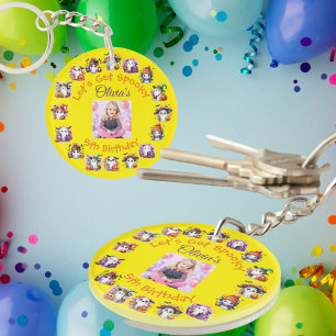 Coffee Lover Ghost Acrylic Keychain for Kids Party