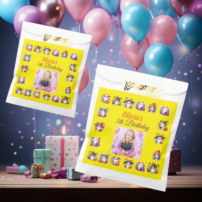 Coffee Lover Ghost Favour Bag for Kids Birthday (Creator Uploaded)