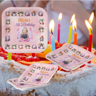 Coffee Lover Ghost Paper Plates for Kids Birthday