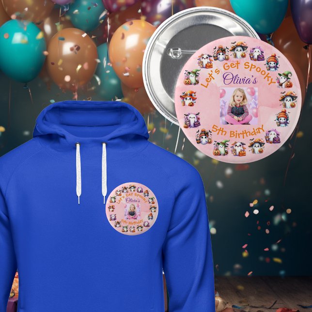  Coffee Lover Ghost Party Button for Kids Birthday (Creator Uploaded)