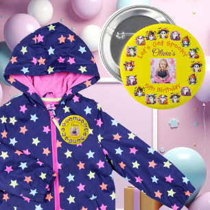  Coffee Lover Ghost Party Button for Kids Birthday