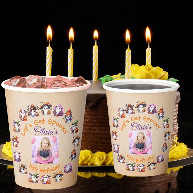 Coffee Lover Ghost Party Paper Cup for Kids Party (Creator Uploaded)