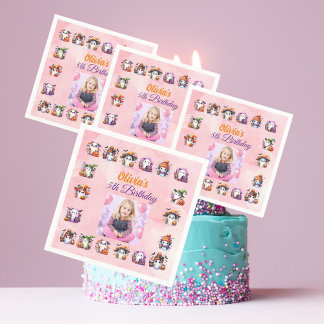 Coffee Lover Ghost Table Napkin for Kids Birthday