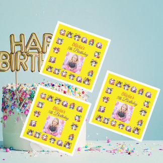 Coffee Lover Ghost Table Napkin for Kids Birthday