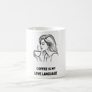 Coffee Lover Girl Mug: Sip and Savour Mug