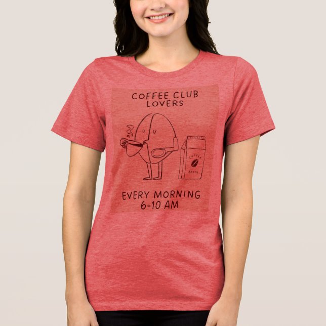 Coffee lover girls tshirt (Front)