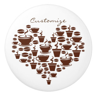 Coffee Lover Heart Thunder_Cove Ceramic Knob