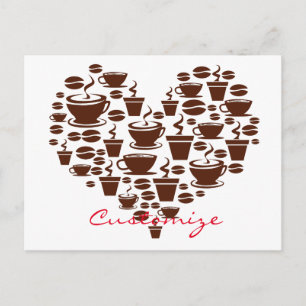 Coffee Lover Heart Thunder_Cove Postcard