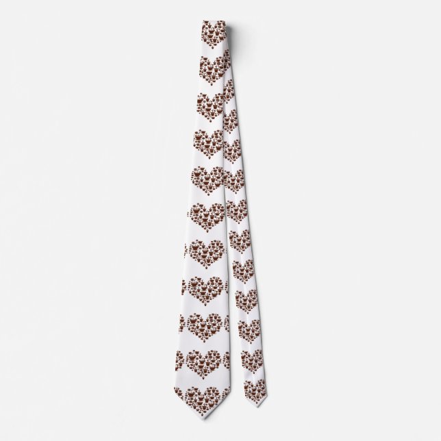Coffee Lover Heart Thunder_Cove Tie (Front)