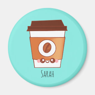 Coffee Lover Paper Cup Unique Magnet