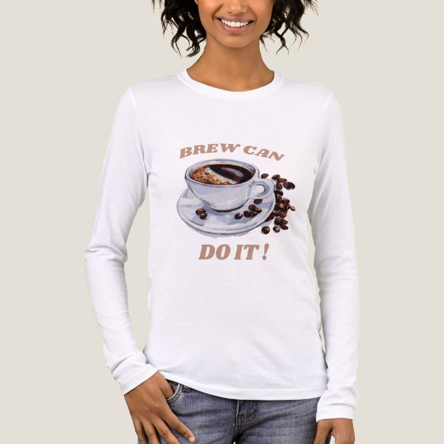 Coffee Lover Pun Gift Brew Tri-Blend Shirt (Front)