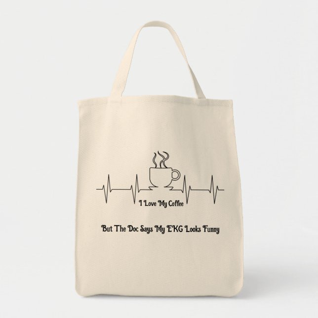 Coffee Lover Shopping Tote Bag (Front)